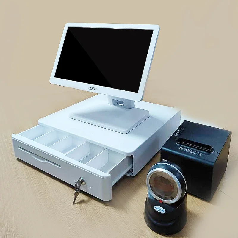 Supermarket POS System všetko v One Touch for Small Business All in One POS System Cas Register Android Machine pre maloobchodný obchod
