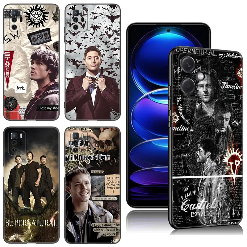 Supernatural TV show čierny silikónový puzdro pre Xiaomi Redmi Note 10 11S 12 13 Pro 4g Plus 10s 12s 11t 5g