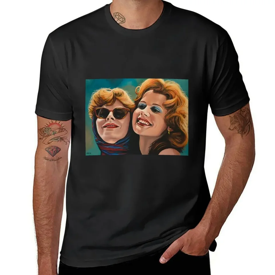 Susan Sarandon a Geena Davies alias Thelma a Louise Tričko Graphics Man oblečenie pánske grafické tričká Funny