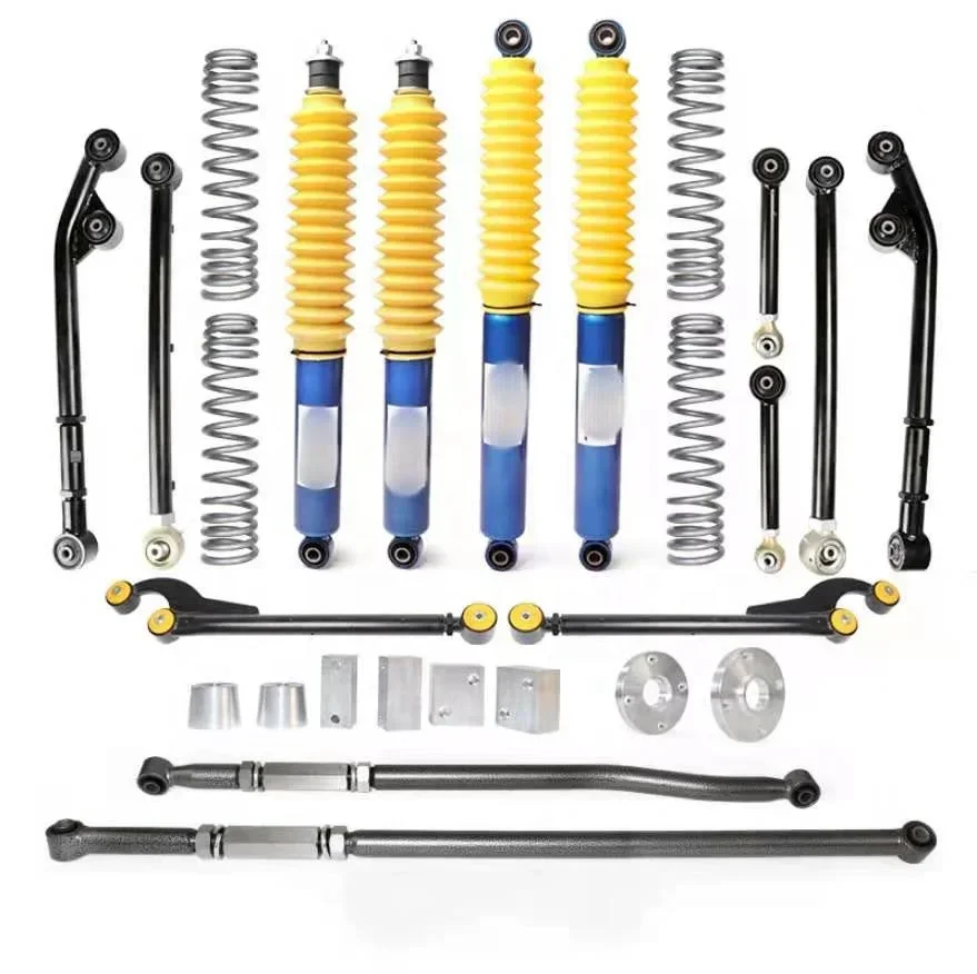 Suspension Kit pre Jimny 3 palcový výťahový súprava pre Jimny JB43 Cievkovú jar pre tlmič Jimny Shock 3 palce Kompletná súprava výťahovej súpravy