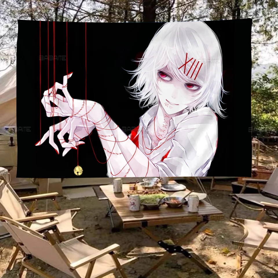 Suzuya Juuzou Tokyo Ghoul Malá veľkosť roztlieskava Banner Ručne vytiahnutá vlajka vonkajšia atmosféra vlajky