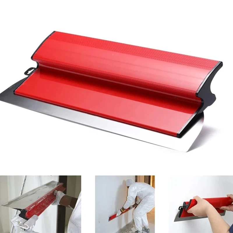 Sušľatážová špachtňa pre nástenné nástenné maľovanie na maľovanie nástrojov Flexibilná čepeľ Finish Spattula Nástroj Lietajúce Trowel 25 cm/60 cm