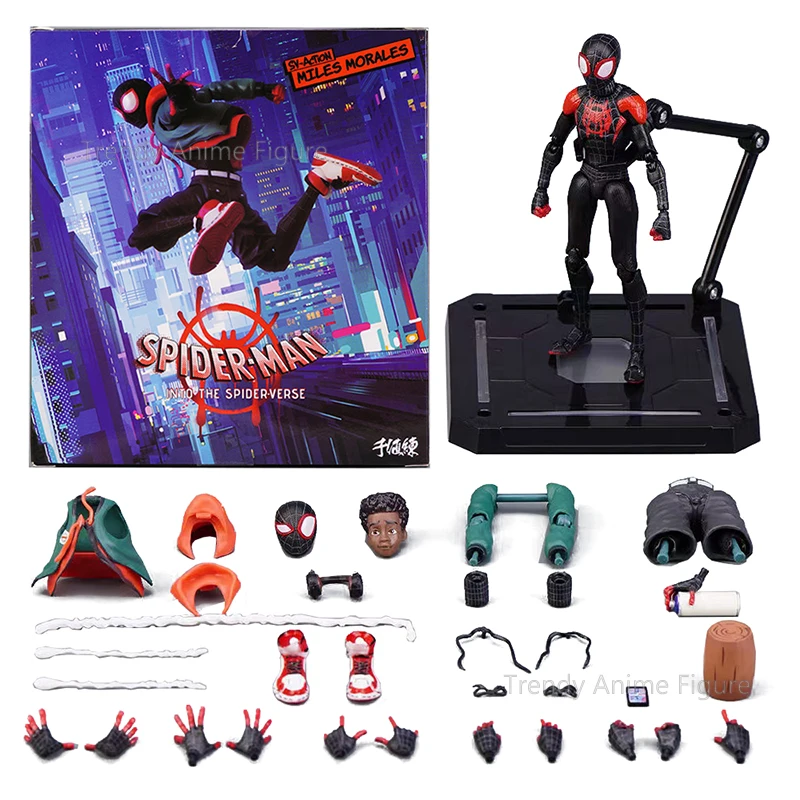 SV Action Spider-Man: Do pavúkových míľ Moles Morales Gwen Stacy Parker Figures PVC Marvel Spiderman Action Figure Hračky darček