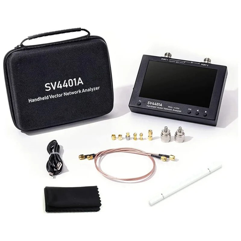 SV4401A 7 -palcový dotyk LCD 50 kHz 4,4 GHz Analyzer Analyzer HF VHF UHF Analyzer aktualizácia analyzátora antény