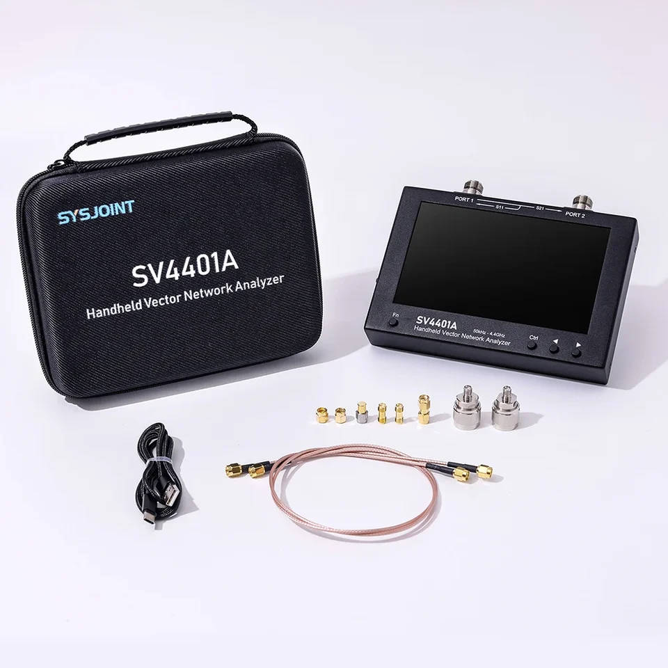 SV4401A Vector Network Analyzer 50kHz-4,4 GHz 7-palcová veľká obrazovka 100 dB dynamická nanovna
