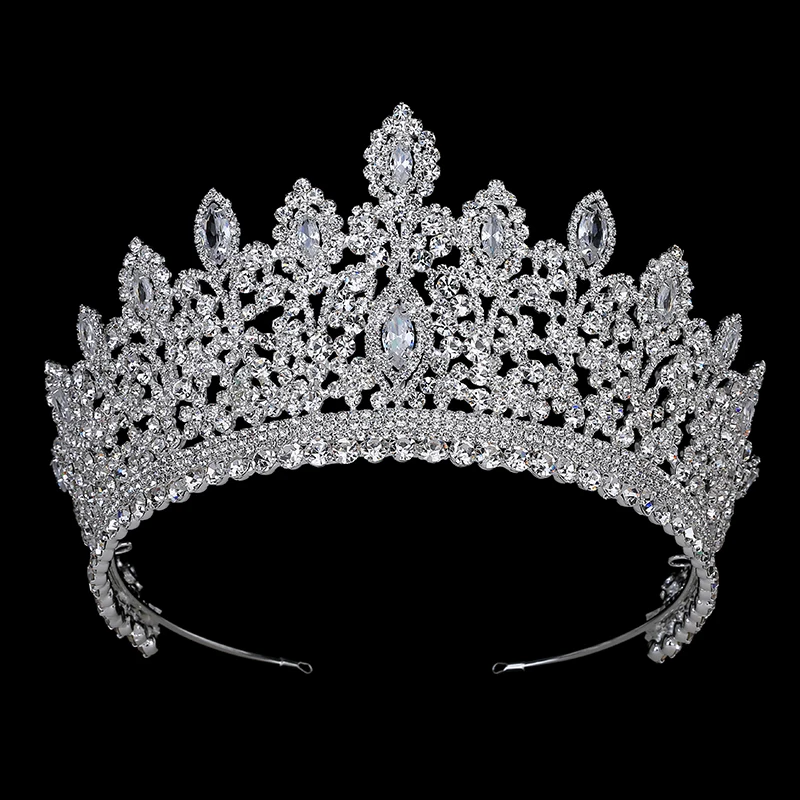 Svadobná koruna šperky vintage etnické svadobné vlasové diadženy meď cz luxusné kamenité démy a koruny BC3715 Couronne de Mariage