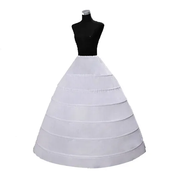 Svadobné doplnky čipky Petticoats šesť obruče poddielový crinoline pre svadbu