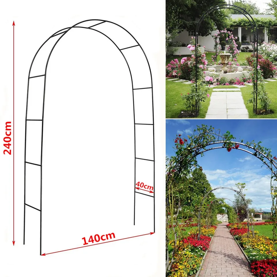 Svadobný záhradný oblúk Arbor Trellis Archway pre lezecké rastliny stojan, záhradný trávnik na záhrade terasy