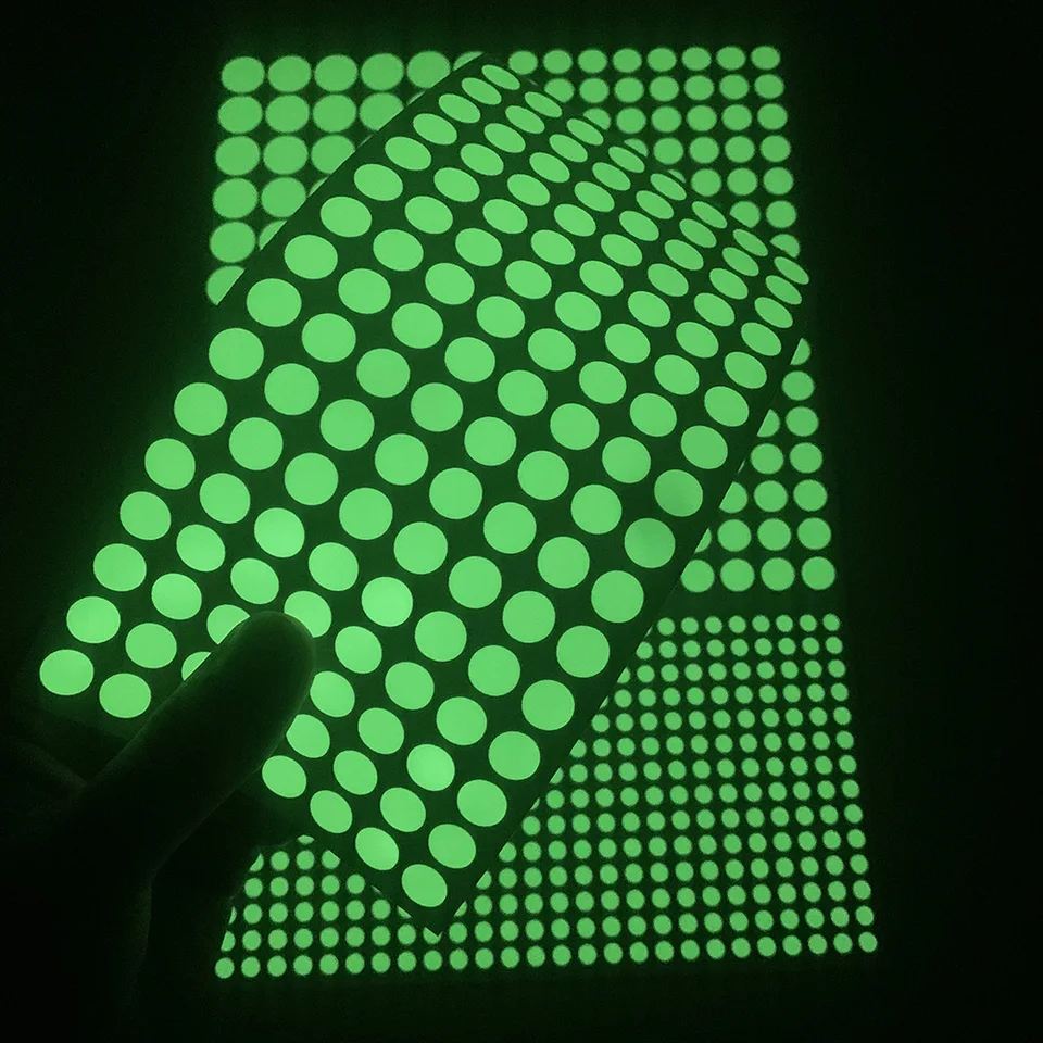 Svetelné bodky nástenné nálepky Fluorescenčné domáce detské izby stena DIY Self-ústretová dekoratívna žiara v tmavých nálepkách