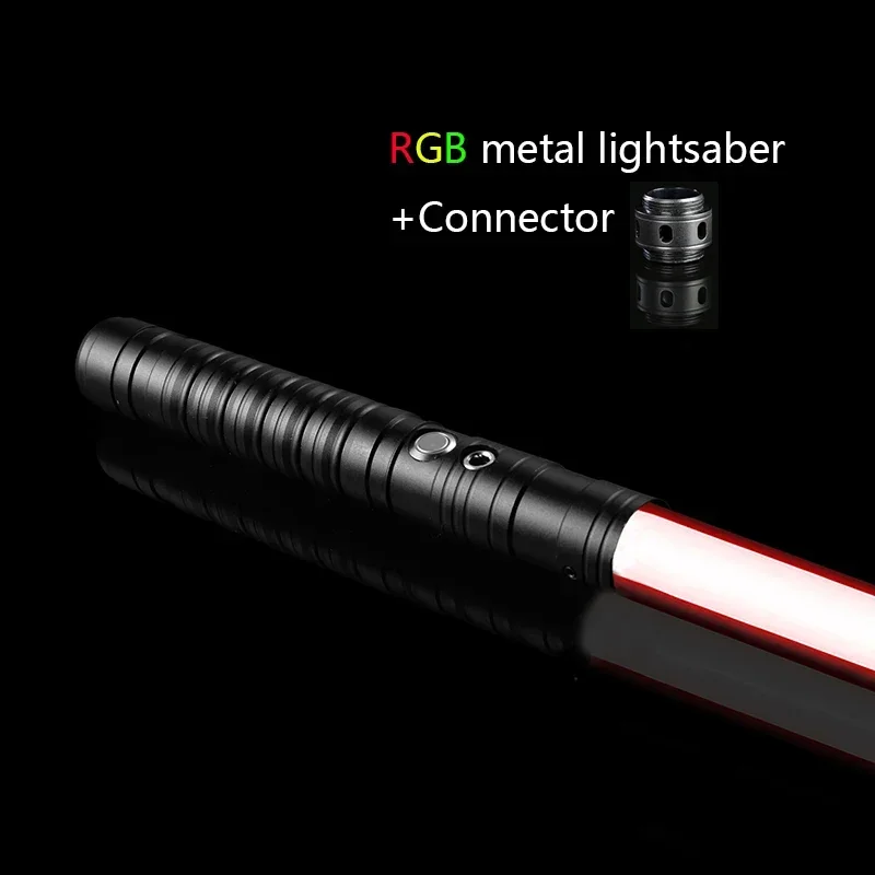 Svetelný meč laserová zbrane hračky RGB kovové svetlo šabľový meč de luz kpop lightstick espada rave svetelný meč blikajúca hračka