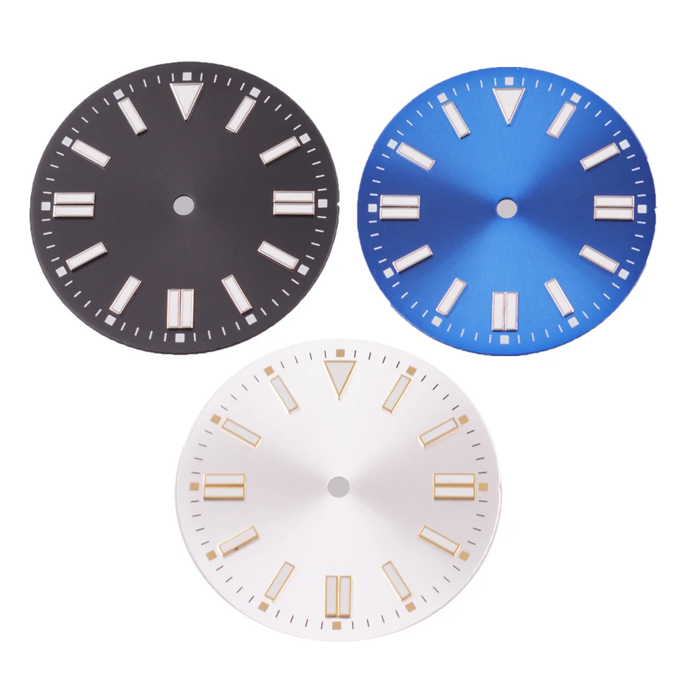 Svetelný číselník 28,5 mm / 31 mm sterilné hodinky NH35 NH36 PT5000 ETA 2836 2824 MIYOTA 8205 8215 DG2813
