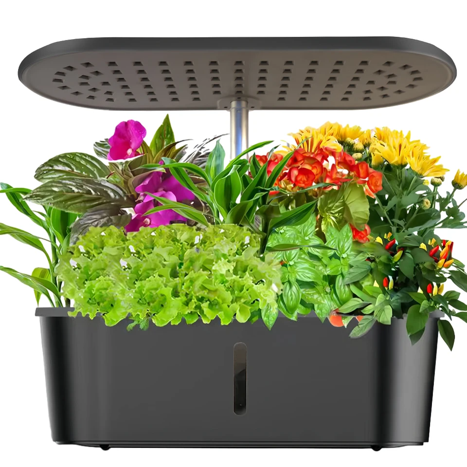 Svetlo rastlín pre vnútorné rastliny ovocné zeleninové dotykové obrazovky 24 W Full Spectrum 104 LED DASK Rast svetlo s vodným čerpadlom