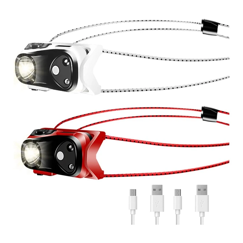 Svetlo svetlo LED svetlomet 1000 Lumen Ultra-Light Bright s bielym červeným svetlom, vodotesný snímač pohybu 2pack