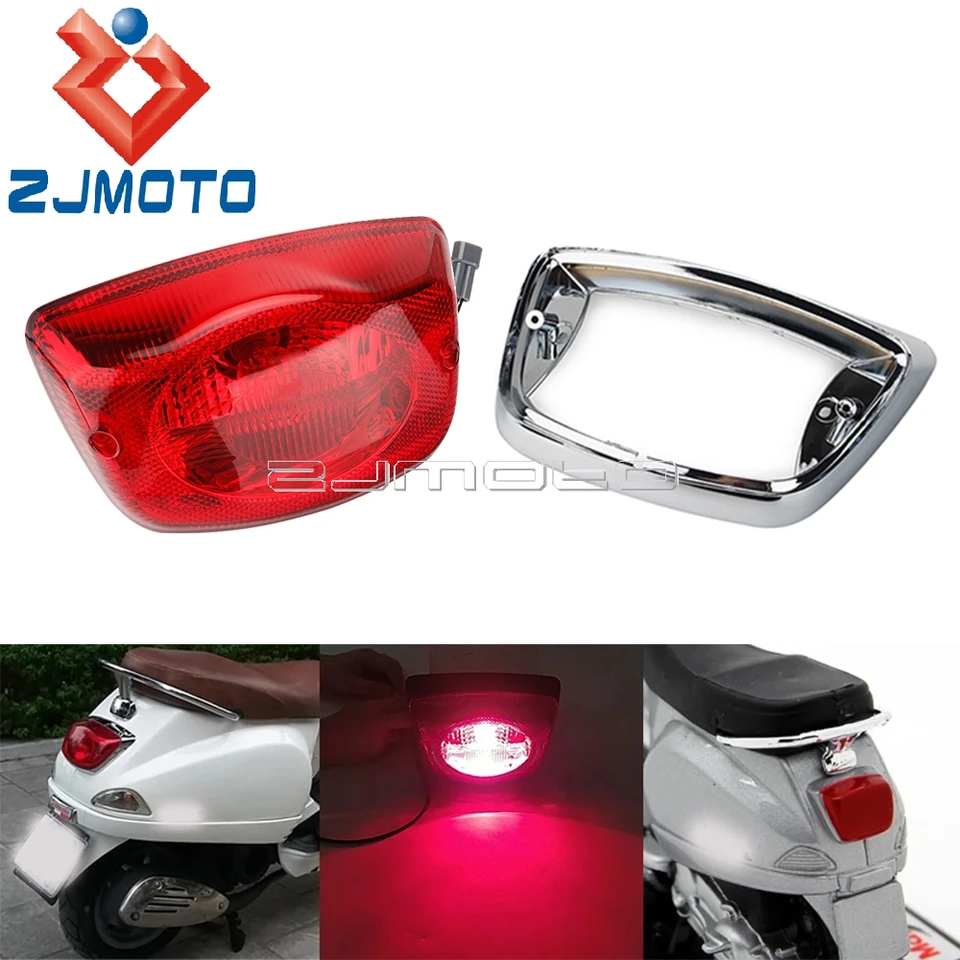 Svetlo zadnej brzdy LED LED LED pre 150 125 LX IE E3 3V Turing 50 LX 4T 4V Scooter Motocykel zadná zadná žiarovka 05-14