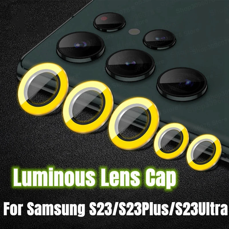Svetlo šošovky pre Samsung S23 Ultra Camera Protector Protector Kovové krúžky pre Samsung Galaxy S22 Ultra S23ultra zadné uzávery