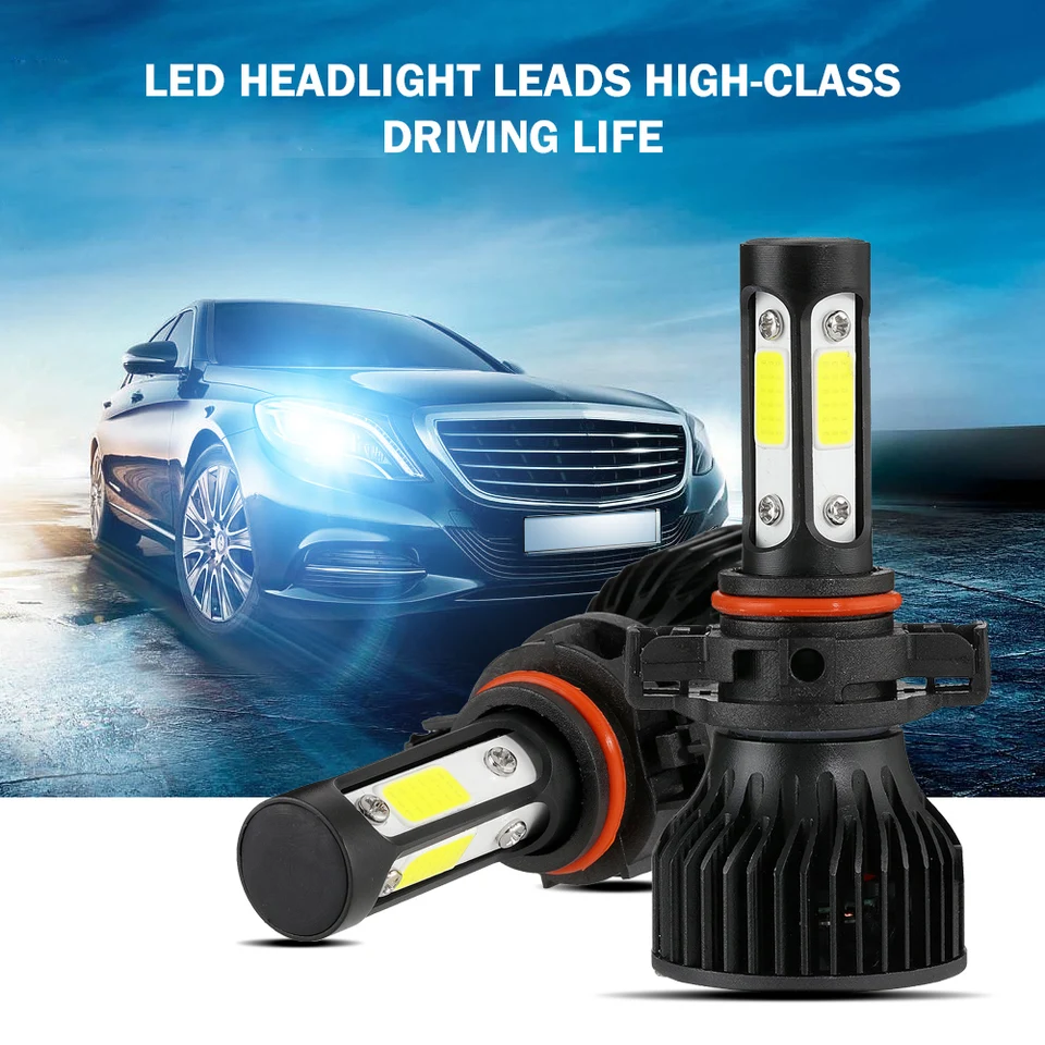 Svetlomet automobilu H4 Hi-Lo lúče LED žiarovky 40W 6500K 3000LM H7 H11 9005 9006 9012 LED dióda pre automatický svetlom COB SMD LED žiarovka