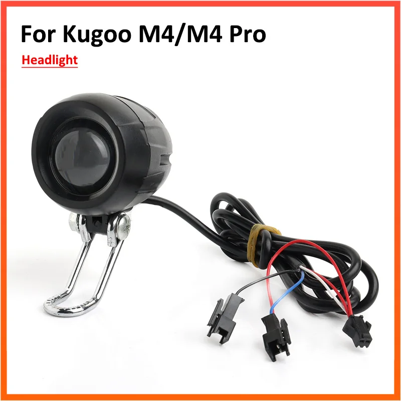 Svetlomet pre Kugao M4 /M4 Pro Electric Scooter LED LED LED svetlo LAMP s rohom Bell 2 v 1 E-bicykel Light Earts
