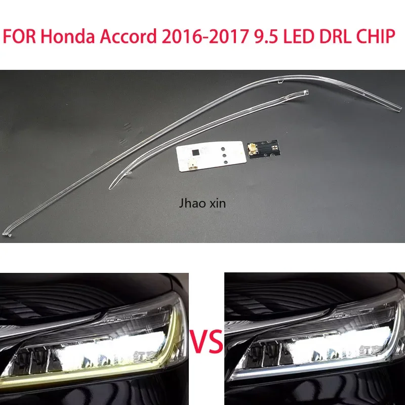 Svetlomety automobilov DRL Light Strips Angel Eyes Eyes Ballast Modul osvetlenie Opravy dielov pre Honda Accord 9.5 2016-2017 LED dióda
