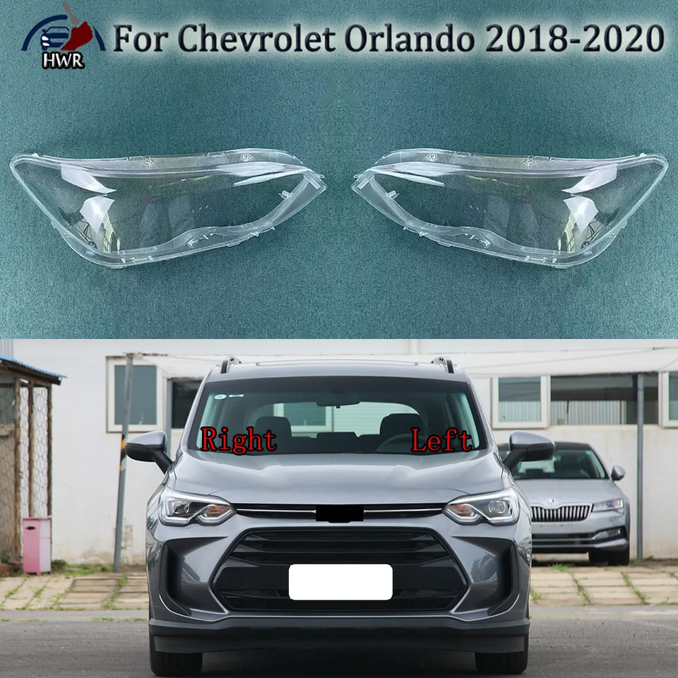 Svetlomety Priehľadné krycie svetlomet shell lampa šošovky osvetlenie odtieň Plexisky pre Chevrolet Orlando 2018 2019 2020