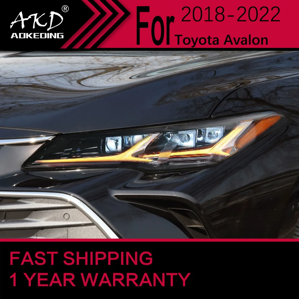 Svetlá auta pre Toyota Avalon LED svetlomet 2018-2022 Avalon Head Lamp DRL projektor objektív