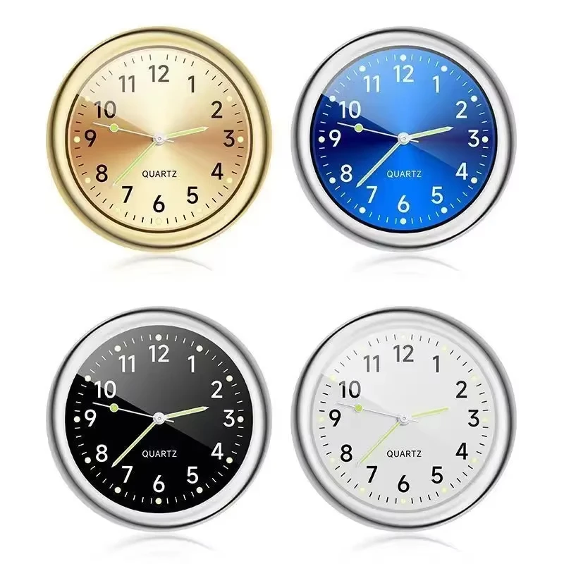 Svetlá automobilová cena automobilov Interná hodinová mechanika Quartz Clocks Auto ornament 40 mm mini digitálne hodiny