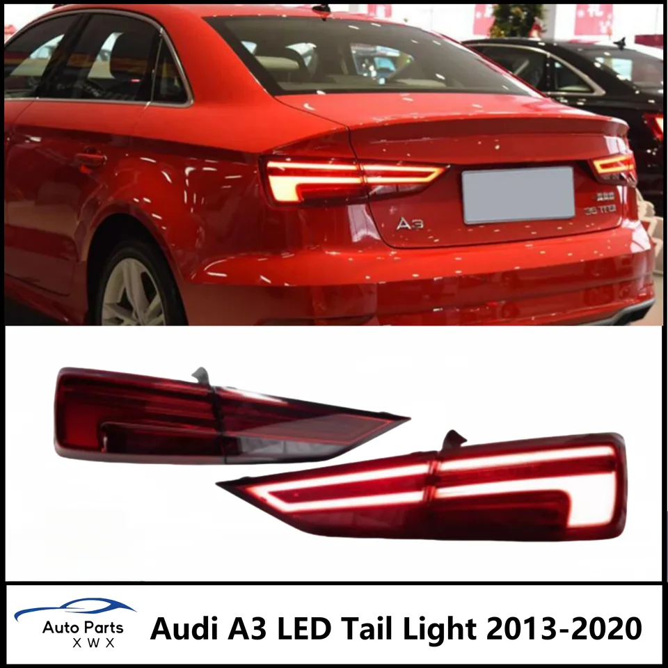 Svetlá automobilu pre Audi A3 LED chvostové svetlo 2013-2020