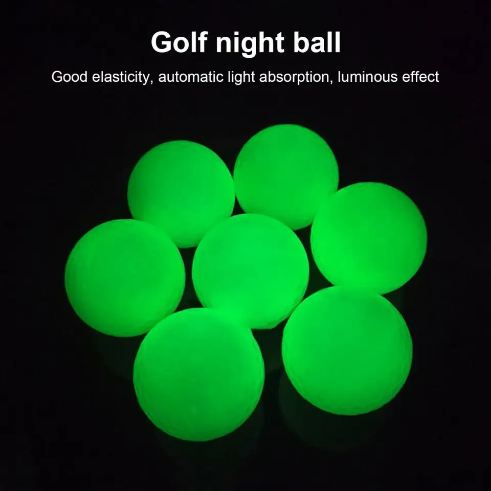 Svetlá golfová loptička Light Up Svetlo žiara v tmavých golfových loptičkách nočná prax Night Sports Fluorescent Glof Golf Balls
