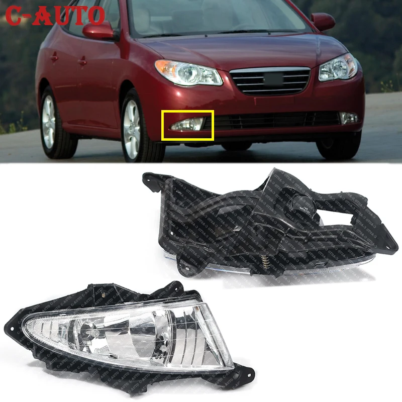 Svetlá hmlovej hmly predného nárazníka hmlové svetlá denné svetlo hnacie svetlo pre Hyundai Elantra 2007 2008-2011 Zostava hmlovej žiarovky