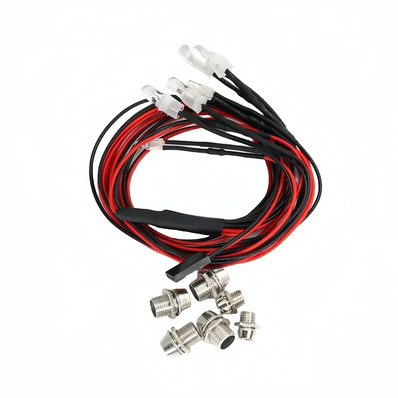 Svetlá modelu RC, 2 4 6 8 červené a biele 3/5 mm LED šálka, bodové svetlo
