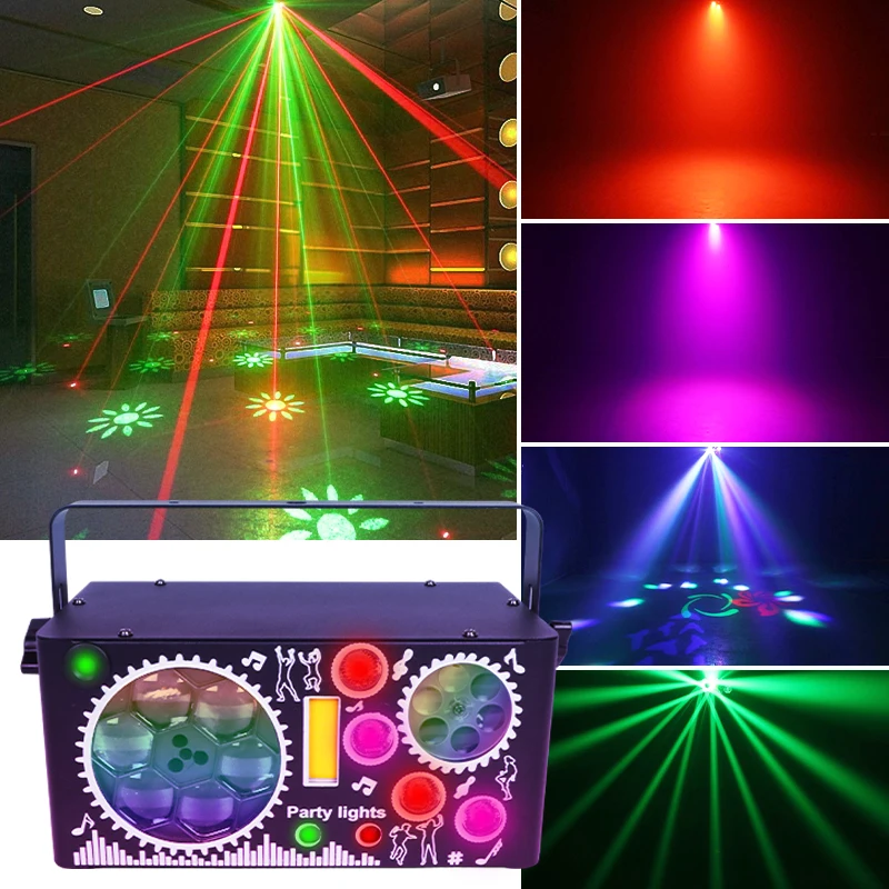 Svetlá Party DJ Party, LED zvukové ovládanie Strobe Lights, DMX512 a diaľkové ovládanie pre Halloween vianočné narodeninové oslavy KTV Bar