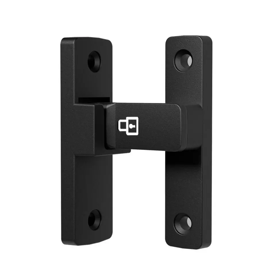 Svetlá spona na zliatinu Zinok Non Perforované antikurované dverové západky 90 °/180 ° Posuvné dvere polohovanie dverí Hardware na polohovanie dverí