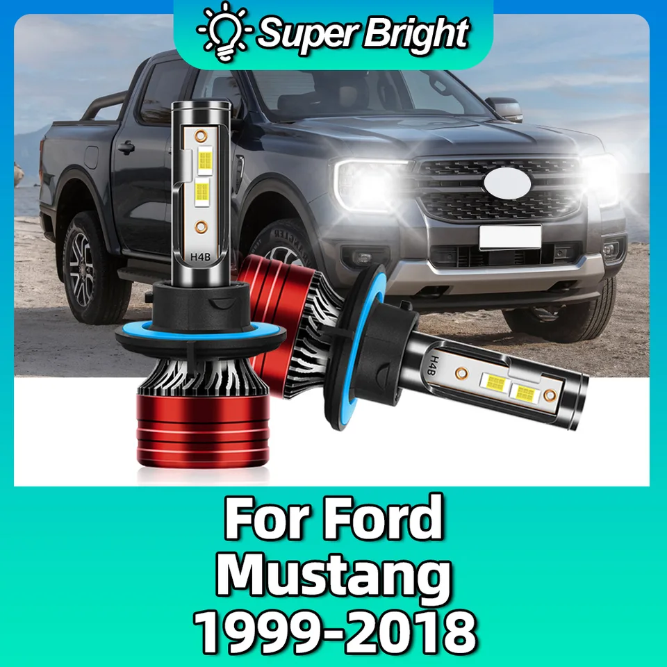 Svetlá svetlomety LED H13 6500K 120W pre Ford Mustang 1999 2000 2001 2002 2003 2004 2005 2006 2007 2008 2009 2009 2011 2011-2018