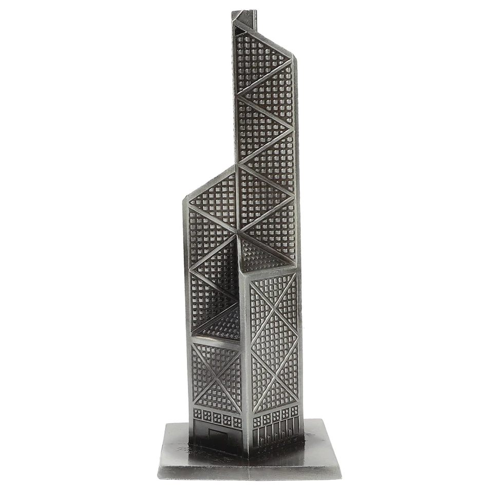 Svetovo preslávená architektúra Bank of China Tower Model Model domácej kancelárie dekorácie ozdoby