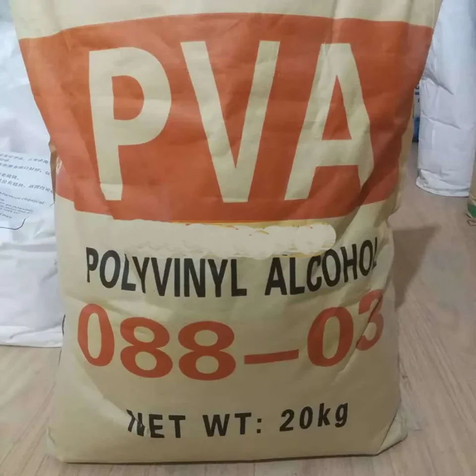 SVW Polyvinylalkohol PVA0388 Častice sú vo vode rozpustné Tepelne rozpustné s nízkou viskozitou Nízky stupeň polymerizácie nízky molekulárny