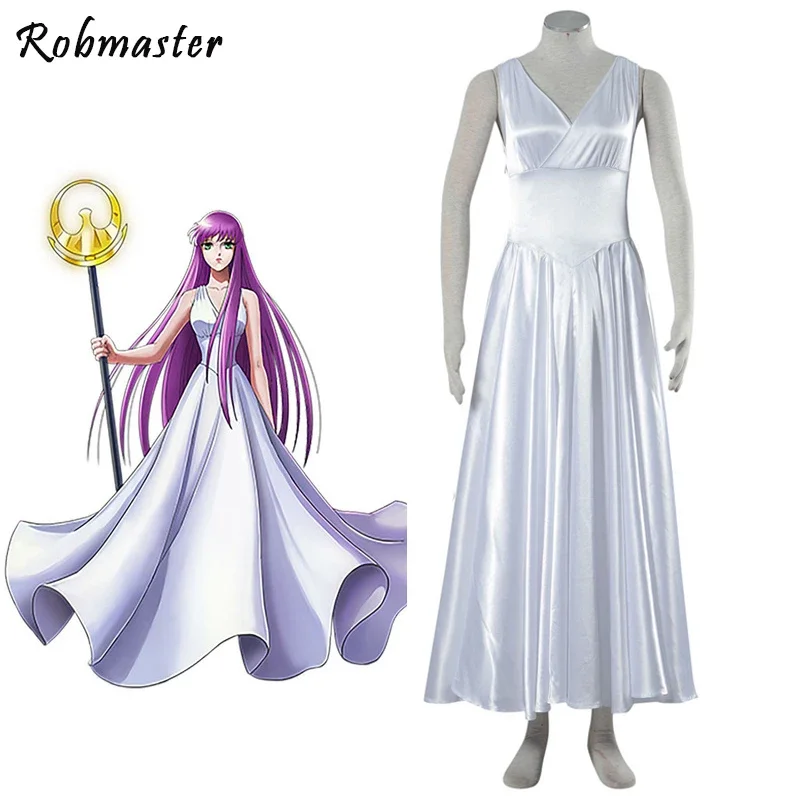 Svätá Seiya legenda svätyne kostýmy kostýmy žien Athena cosplay Saori Kido Cosplay kostýmové šaty