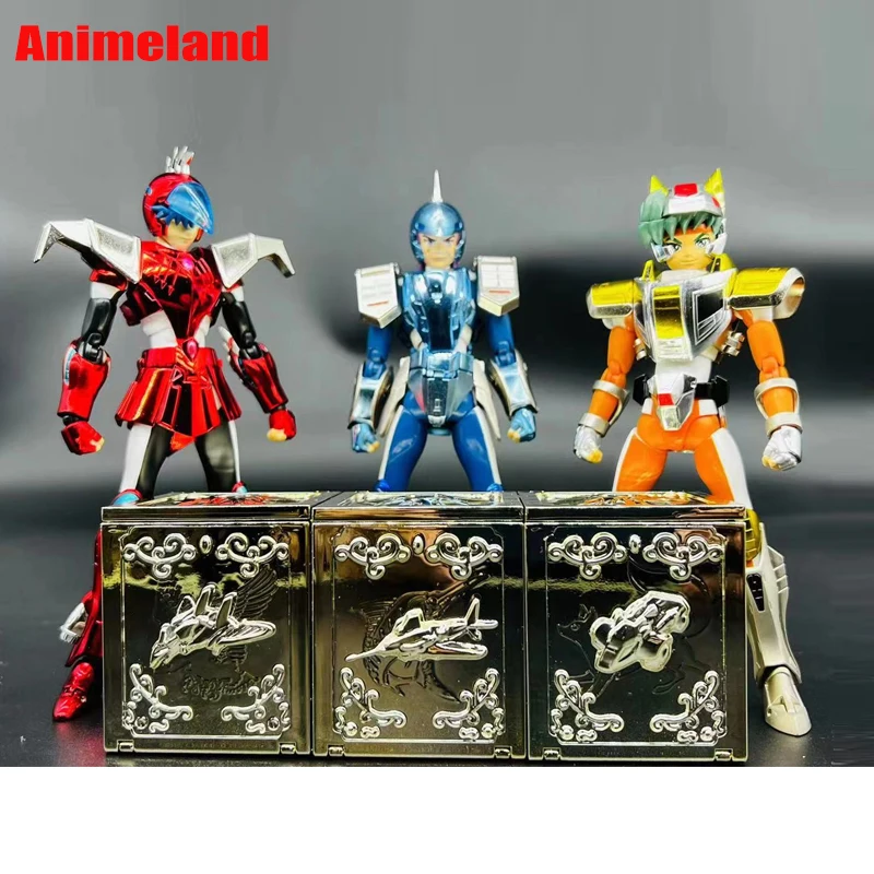 Svätá Seiya Myth Handrs Ex oceľ Tucana/Sky Shou Vulpecula/Land Daichi Dorado/Marine Ushio Pandora Box Knights of Zodiac Figual