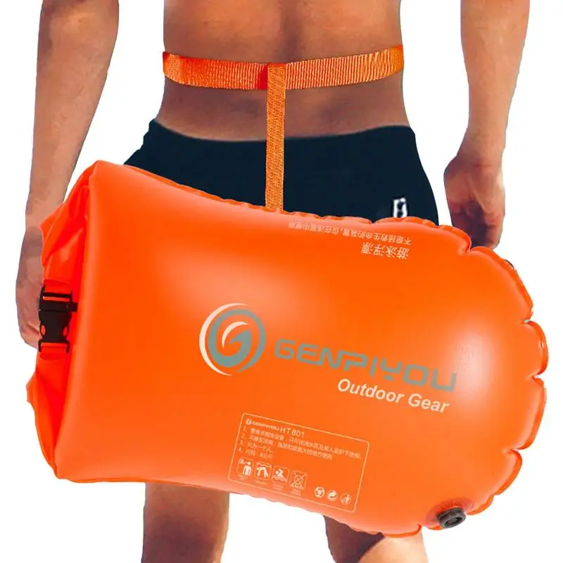 Swim Booy Tow Float Bezpečné plávanie Bóje rozrušené nafúknuté flotačné zariadenie pre otvorenú vodu plávajúce plávanie bóje na otvorené vodné športy