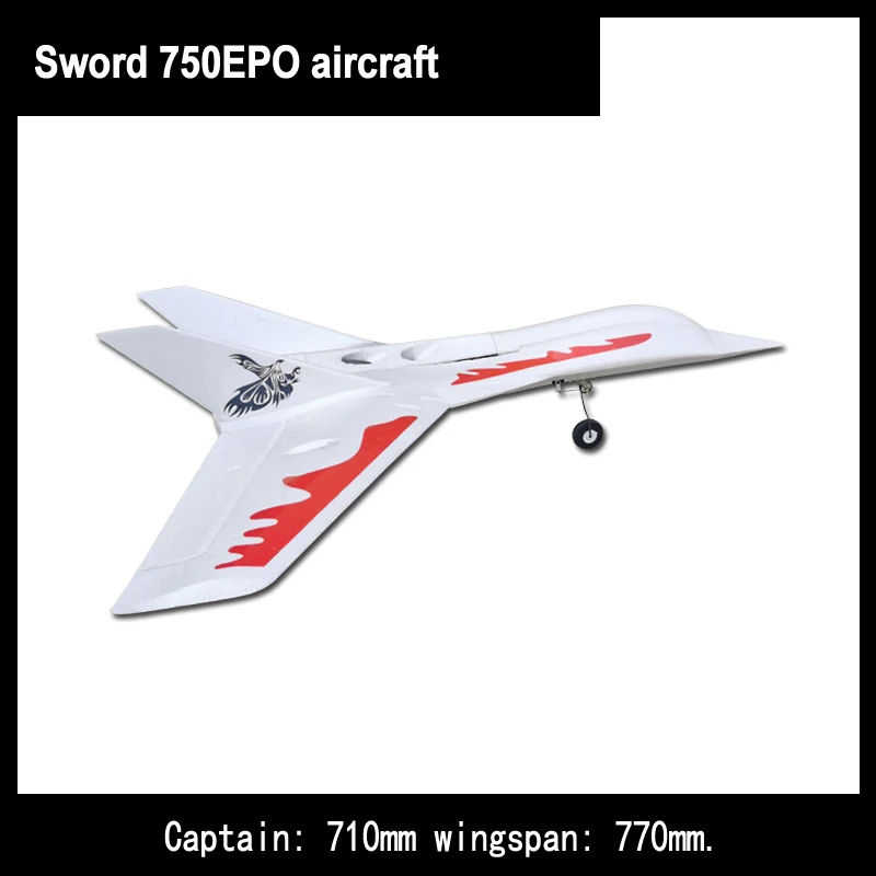 Sword 750 Delta Wing vysokorýchlostné lietadlá Racing Delta Wing T770 EPO Racing Aircraft Model Aircraft Toy Gift
