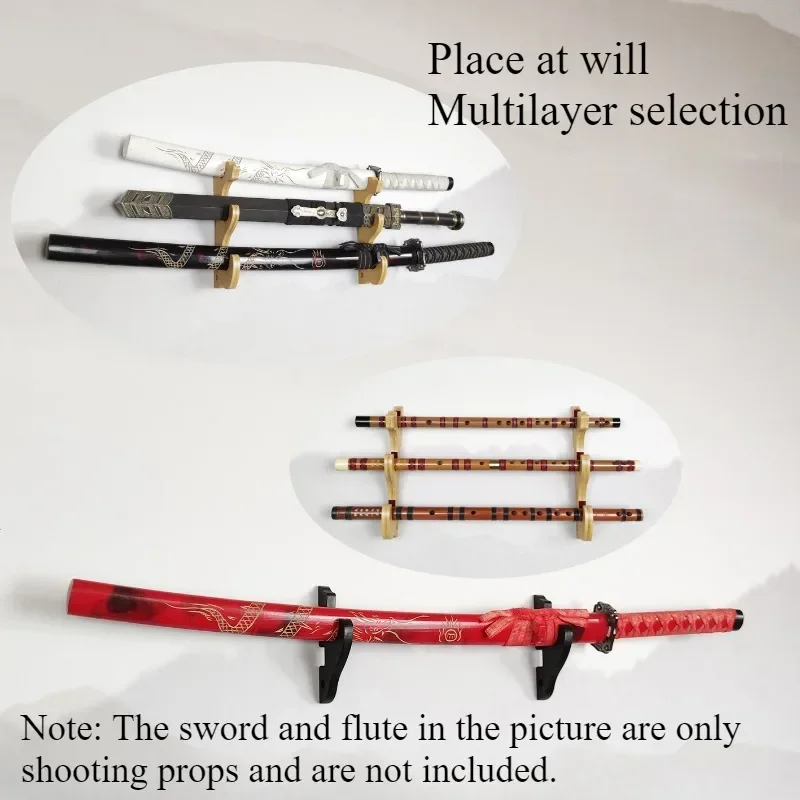 Sword Wall Mount Hook Katana Držiteľ nastaviteľný displej pre držiaky skladov Skladu Samurai Tanto Rapier