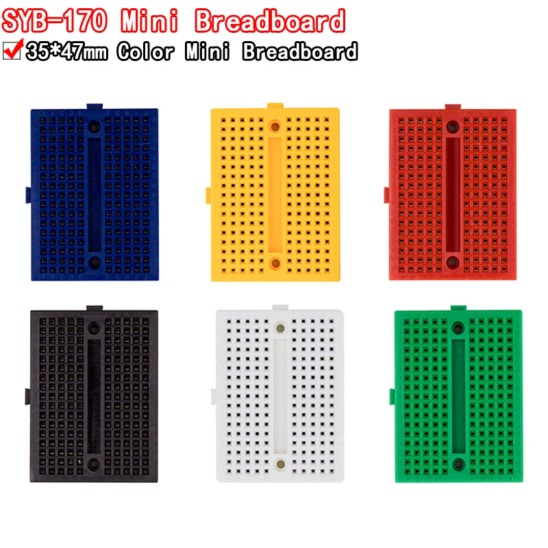 SYB-170 Mini Solderless Prototype Breboard 170 TIE-Points 35*47*8,5 mm pre Arduino DIY Kit