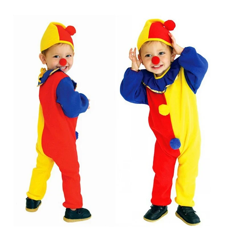 Sydanne Kids Carnaval Clown Circus Cosplay Kostuums Halloween Kinderren Jongens Meisjes Baby Verjaardag Halloween Feest Kycksuit