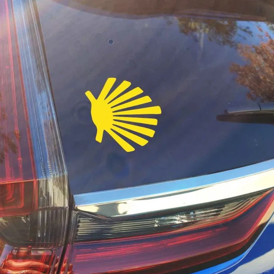 Symbol camino de Santiago auto vinylové nálepky okná nárazník dekor lesklé filmové obtisky ladenie dielov