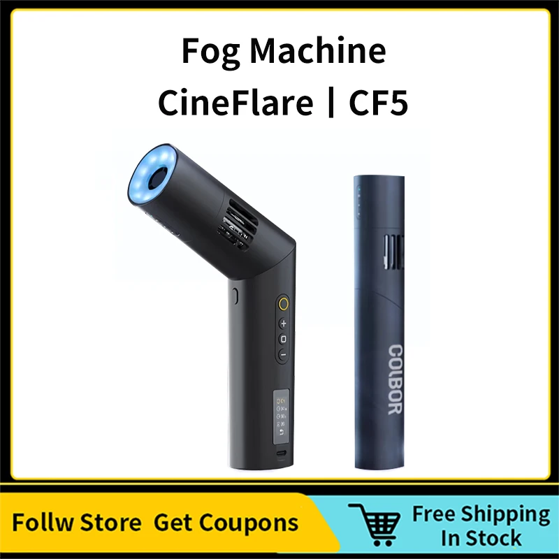 Synco Colbor CF5 40W Smoke Fog Stroj s efektom RGB Lights, bezdrôtové diaľkové ovládanie pre fotografiu, filmové produkcie