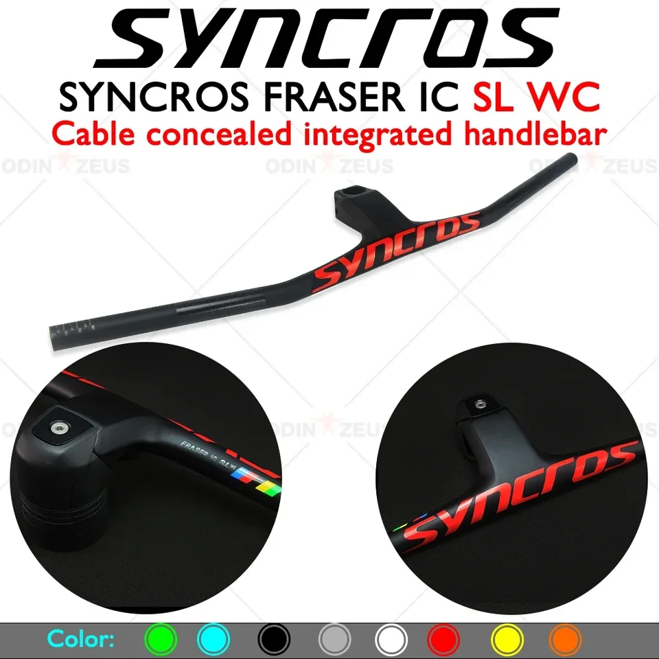 Syncros fraser IC SL WC kábel skrytý úroveň xc -20 ° integrovaná uhlíková rukavica s stonkou 70-90*740 mm predný stojan na predný počítač