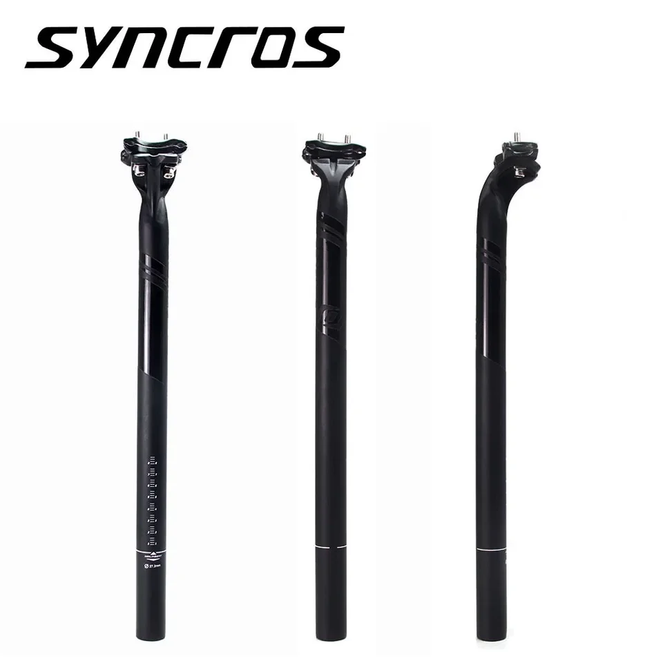 Syncros matná čierna plná sedadla z uhlíkových vlákien 27.2/30,8/31,6 mm MTB/Road Bike Sedadla Dĺžka 350/400 mm časti sedadlových trubí