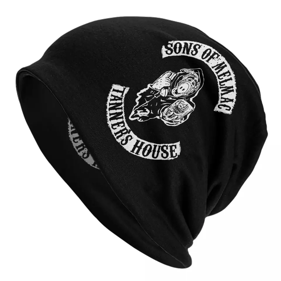 Synovia Melmac Mashup Alf lebky čiapky čiapky komédia komédia mimozemšťana Spring Unisex Street Cap Warm Multifunction Bonnet pletený klobúk