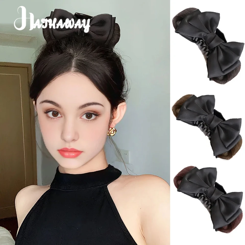 Syntetická parochňa Chignon pre ženskú nadýchanú a prírodnú lenivú artefaktovú úchytku klip Mäsová guľa integrovaná parochňa Chignon