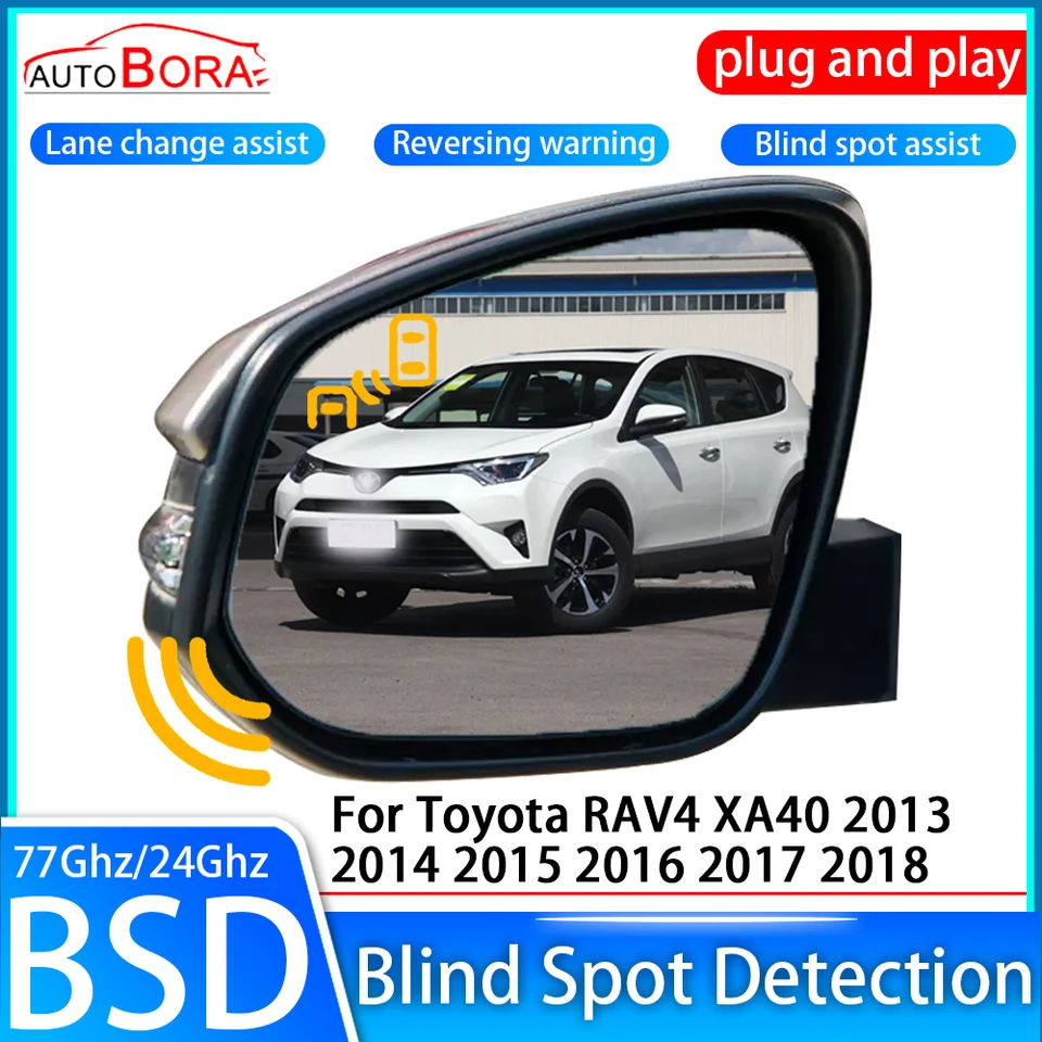 Systém detekcie slepých bodov BSD BSM Sensor Drive Monitorovanie zadného zrkadla pre Toyota RAV4 XA40 2013 2014 2015 2016 2017 2017 2018