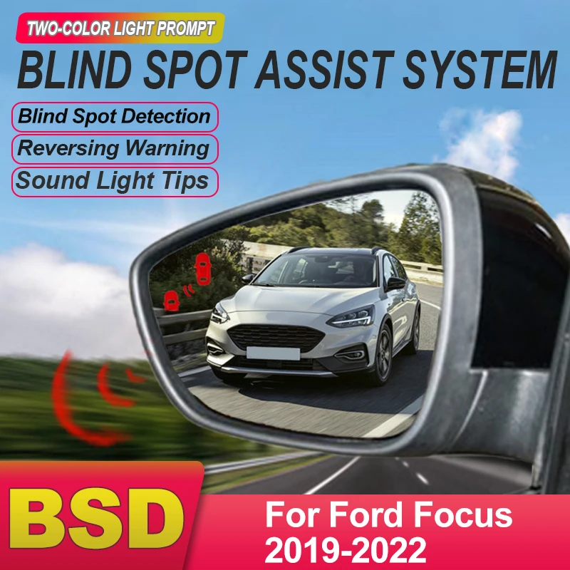 Systém detekcie slepých zariadení na autá BSD BSA BSM Sensors Honot Zadné zrkadlo Monitorovanie pre Ford Focus 2019 až 2022