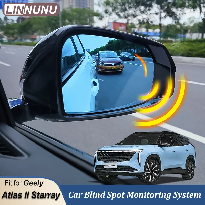 Systém monitorovania slepých bodov Linnunu Car pre Geely Atlas II Starray BSD 77G Millimeter Wave Sensor Radar Radar Lane Zmeniť alarm pohonu